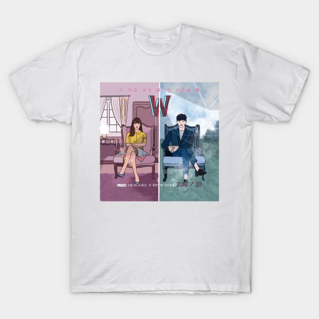 W-two worlds - K drama pop art Poster T-Shirt by SturgesC